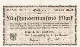 Neuwied 500000 Mark 01.08.1923 VZ-VZ+