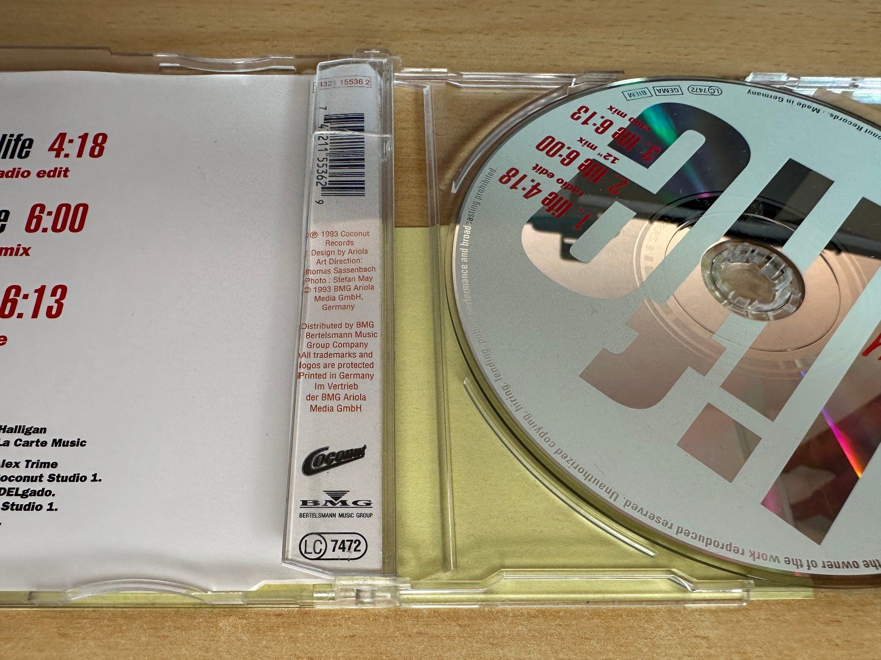 CD: Haddaway – Life - Single CD – Usato da Rikon im Tösstal venduto da Alpenmutz 1
