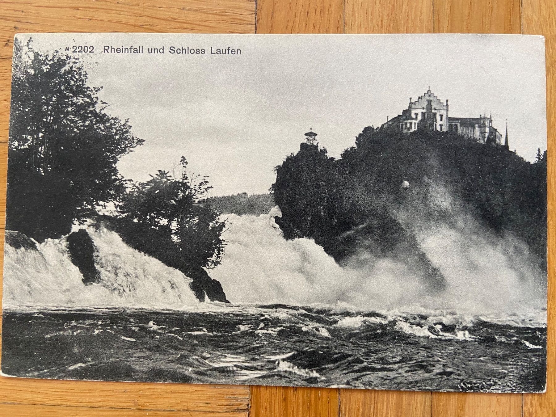 Cartoline postali: Ansichtskarte Rheinfall, Schloss Laufen, 1926 – Usato da Romanshorn venduto da luxcollect