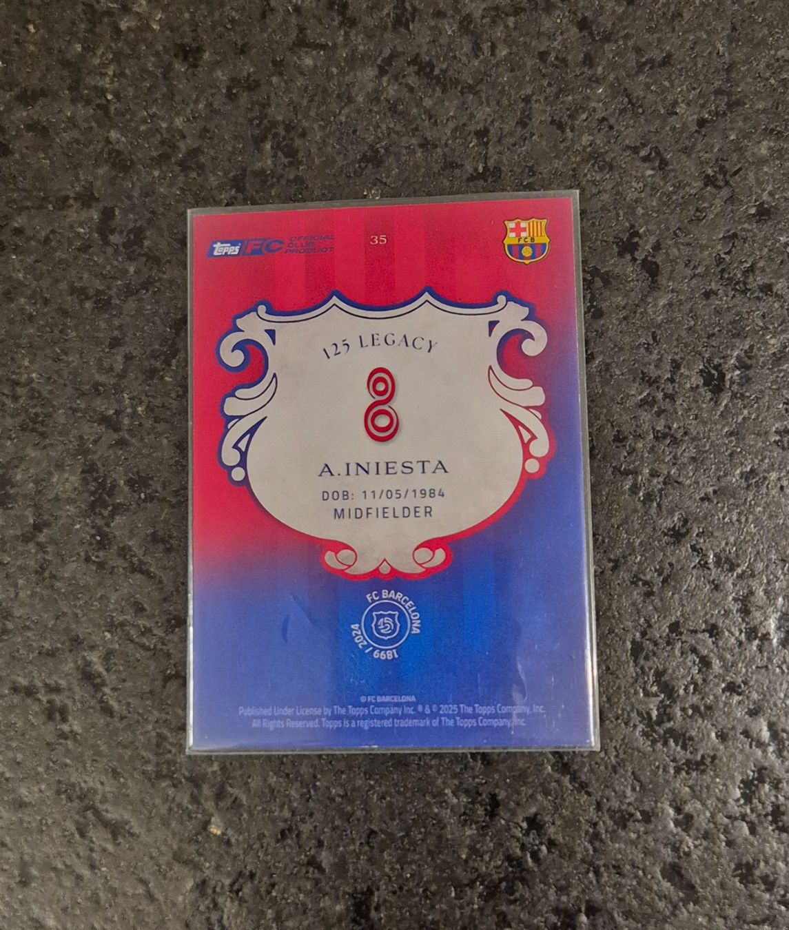Topps Carte collezionabili: Iniesta /125 - Barcelona - Topps – Nuovo (secondo la descrizione) da Burg AG venduto da Danoe 1