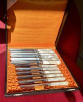 Messer Set E. Ceriani Arbon 12 Stück Perlmuttgriff✨Top