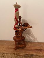 Deko Miniatur Spinnrad, Holz, ca. 38cm, Neu