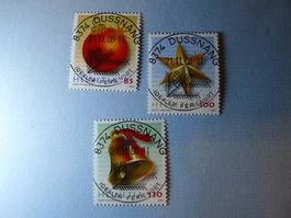 2008 Sondermarken Weihnachten ET Vollststempel ORT 1291-1293