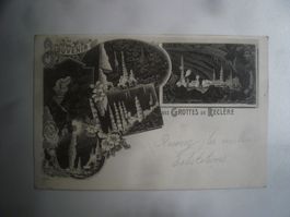 farbigeLithoAK GROTTES de RECLÈRE
