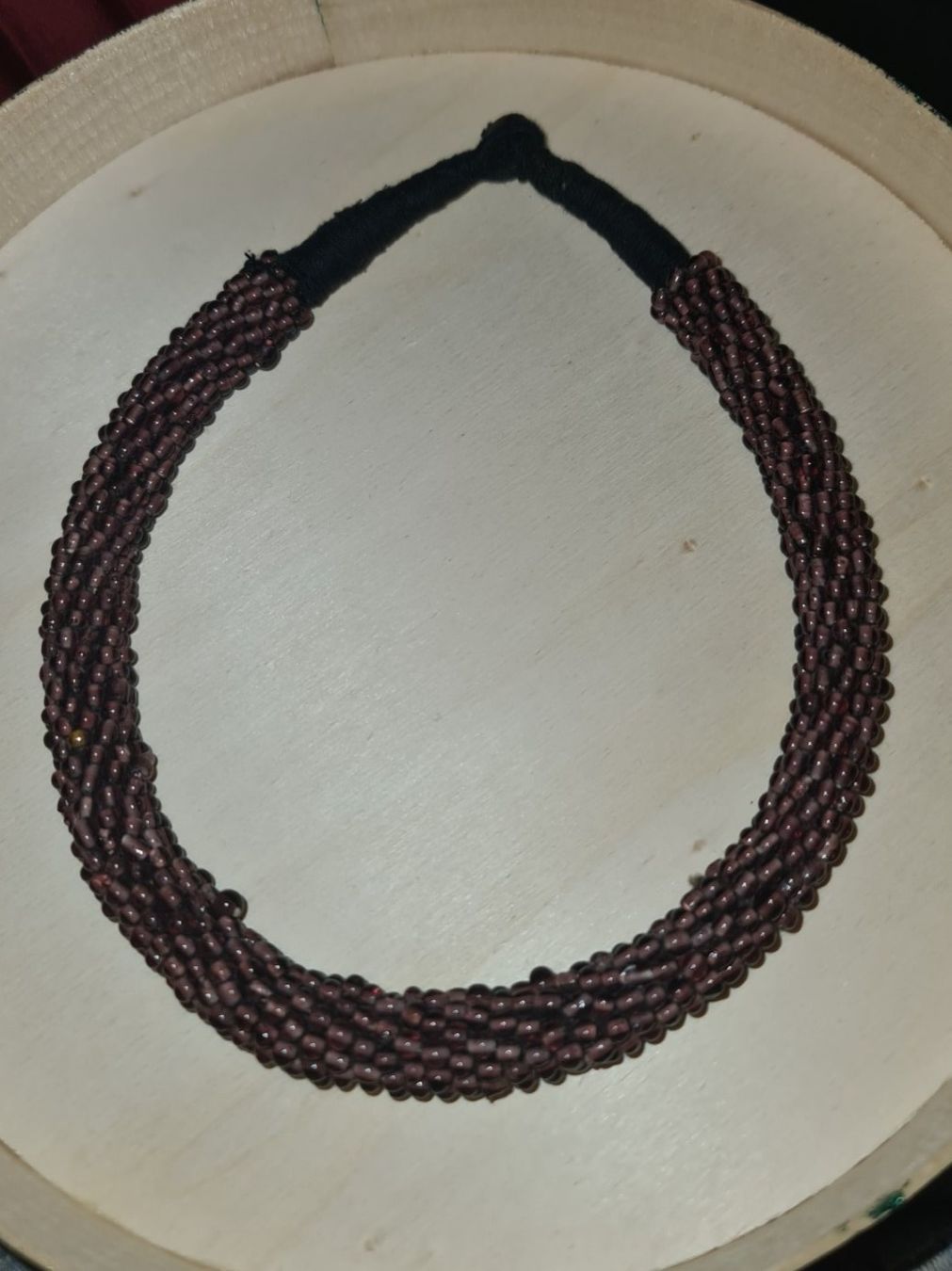 Catenine: Echte rote Granat Infinity Halskette, Nepal India - 47 cm – Usato da Münchenbuchsee venduto da babilibern 8