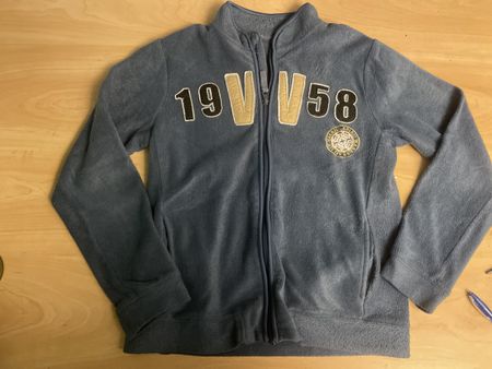 Blaues Migros Faserpelz/Fleecjäckli Gr.146/152