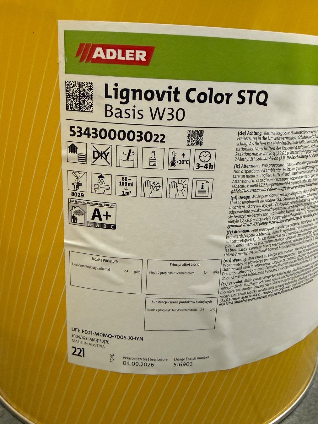 Colori: Adler Lignovit STQ Farblos – Nuovo (secondo la descrizione) da Halden venduto da Remosa 1