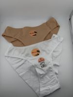Damen Slips Modal Gr. M, Beige und weiss , 2 St.