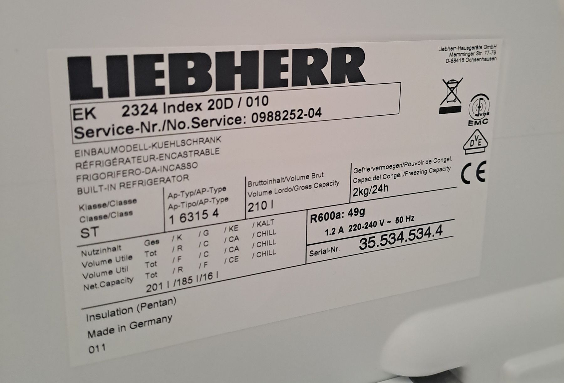 Liebherr Kühlschrank: Kühlschrank von Liebherr – Gebraucht aus Liebefeld von joey_joe 4