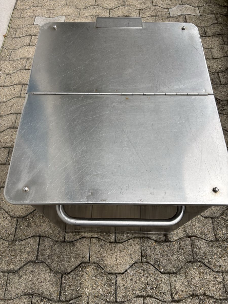 Contenitori edile: Edelstahlbehälter massiv ca.180 Liter – Usato da Büron venduto da Singer19 6