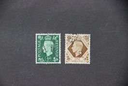 Grossbritannien - King George VI - gelochte Briefmarken