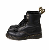 Dr Martens Black Leather Fringe Boots 38