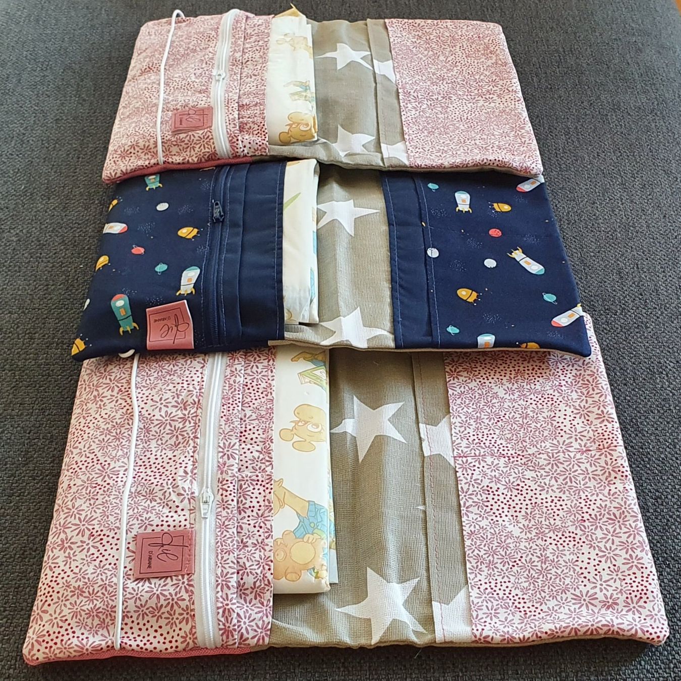 Kindertaschen: Wickeltasche, Windeletui, Geschenkidee, handgemacht, Baby – Neu und originalverpackt aus Arbon von fil_d.Ariane 1
