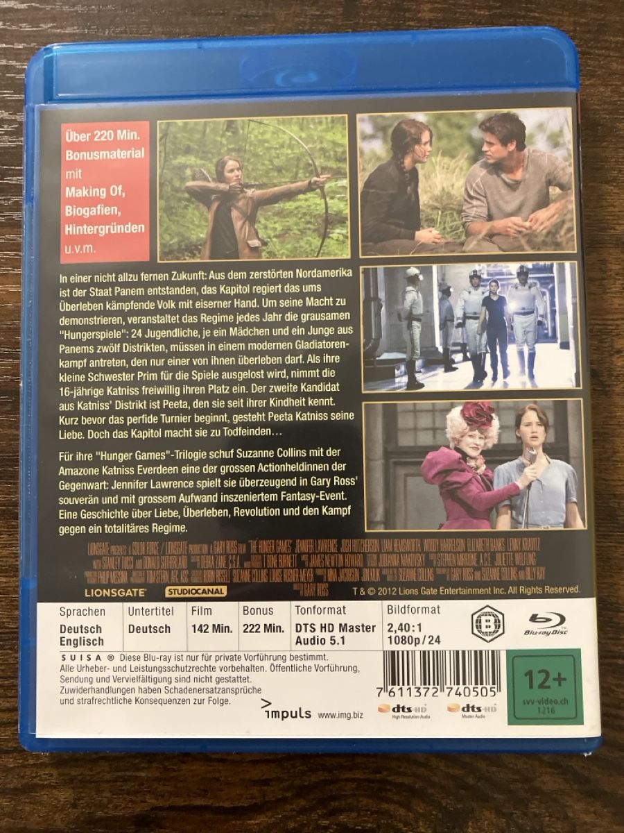 Tutti i DVDs: Die Tribute von Panem BluRay – Usato da Glarus venduto da Jhuber78 1