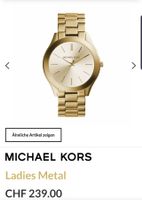Uhr Michael Kors Slim Runway Gold Damen.