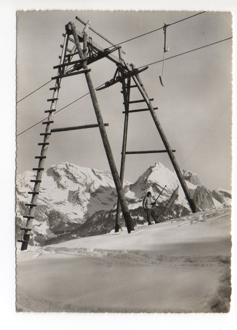 Cartoline postali: ALT ST. JOHANN Skilift Sellamatt – Usato da Jona venduto da philajona