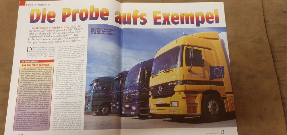 Lastauto Omnibus 6/97 Mercedes Actros Fiat Ducato Boxer xx (Gebraucht ...