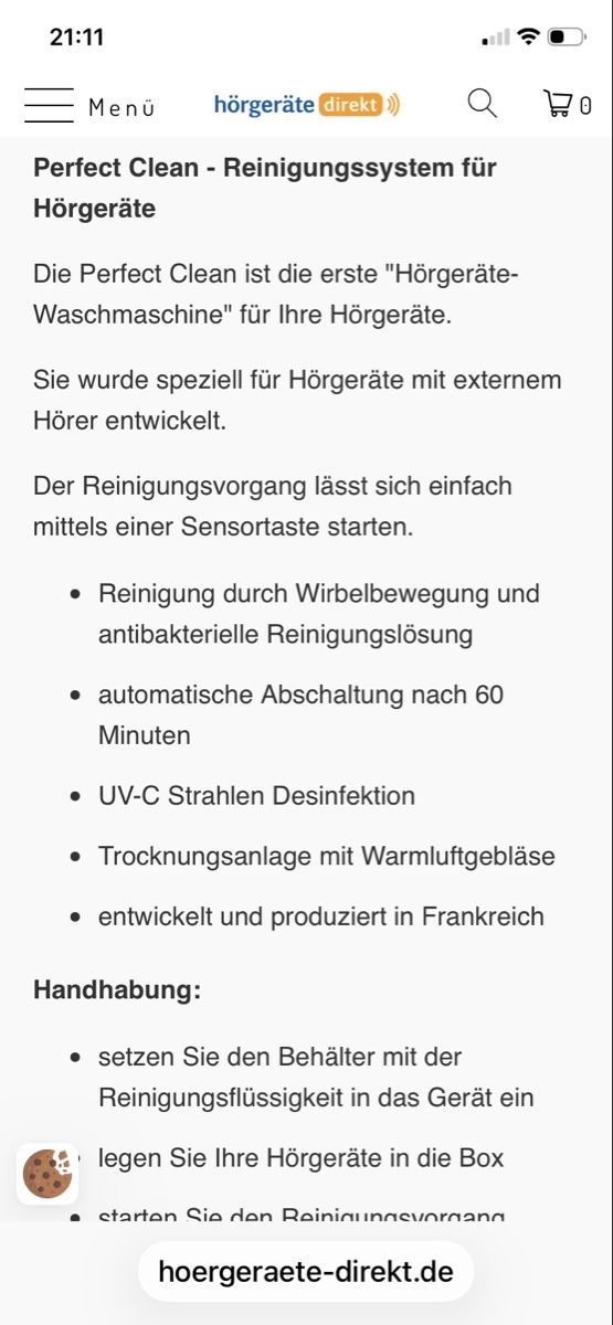 Medizinische Geräte: Perfeclean Reinigungsstation Hörgerät. – Gebraucht aus Zimmerwald von Holzdata1 3