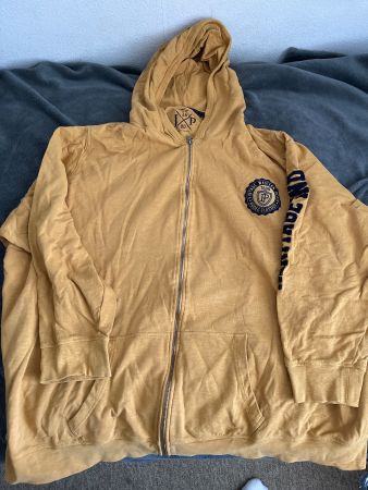 Herren Zip Hoodie, Senfgelb, Gr.7 XL, Top Zustand!