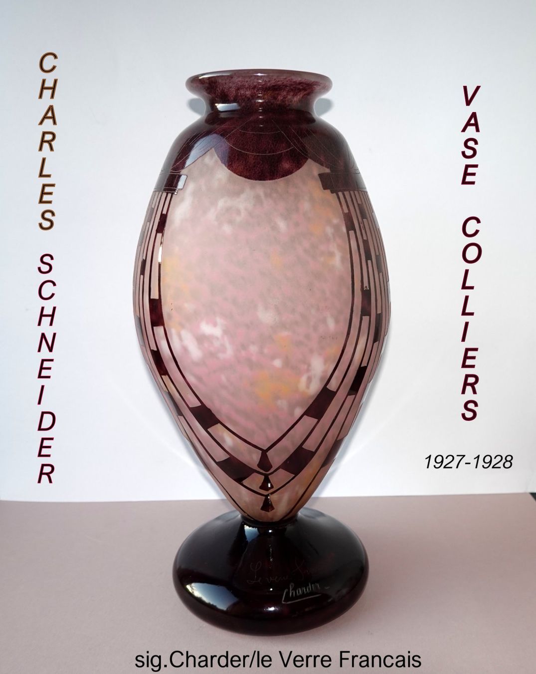 Vasen & Gefässe: Art deco VASE "COLLIERS" Ch. Schneider – Gebraucht aus Brunnen von brocundfloh 1