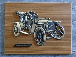 Opel Doktorwagen 1909 auf Holzplatte