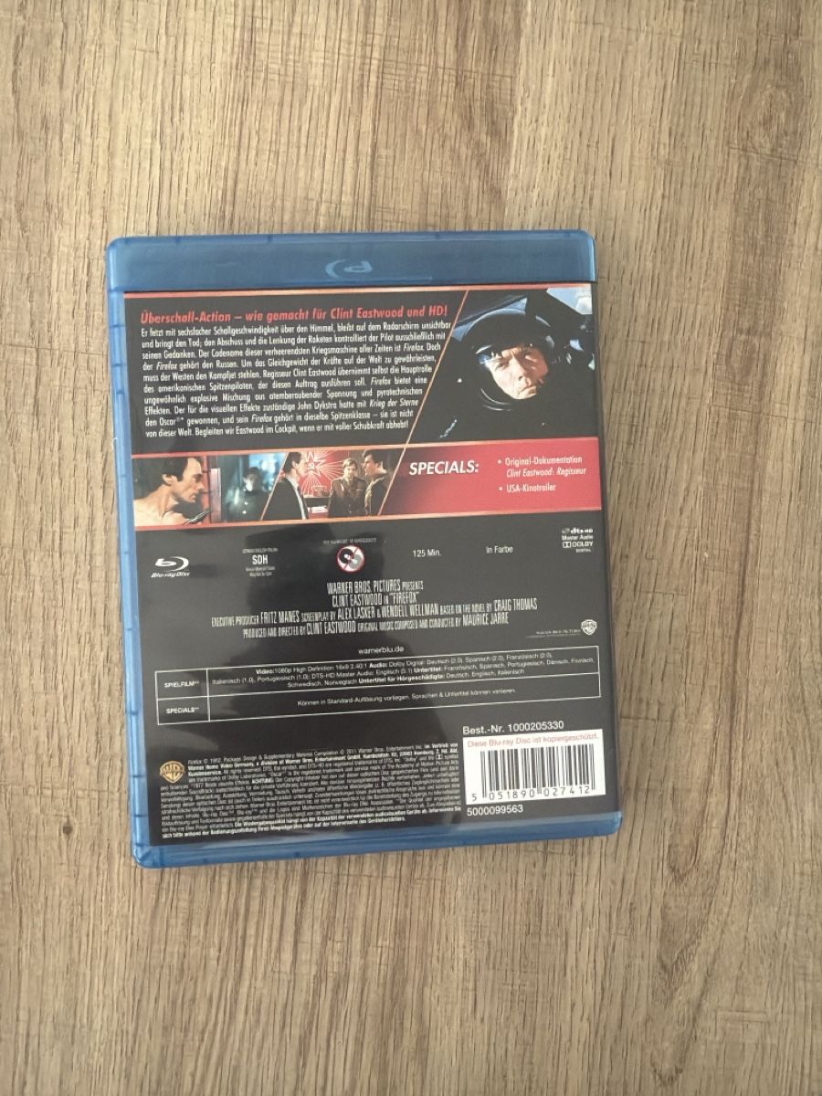 Tous les DVDs: Firefox (1982) BluRay – D'occasion à Hagendorn par masterchieff 1