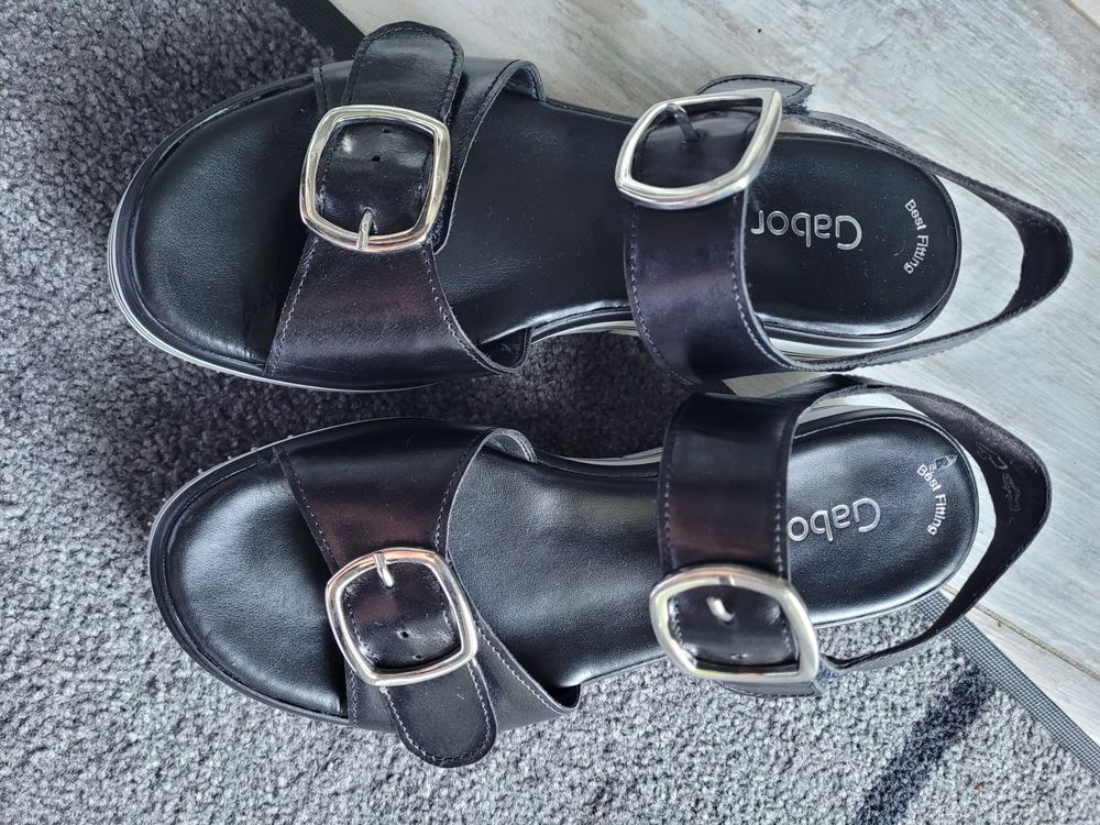 Gabor Sandali Comfort Donna Con Cinghia - Modello 62.706, Collezione Gabor Comfort - Tacco Piatto 5 Cm, Chiusura In Velcro