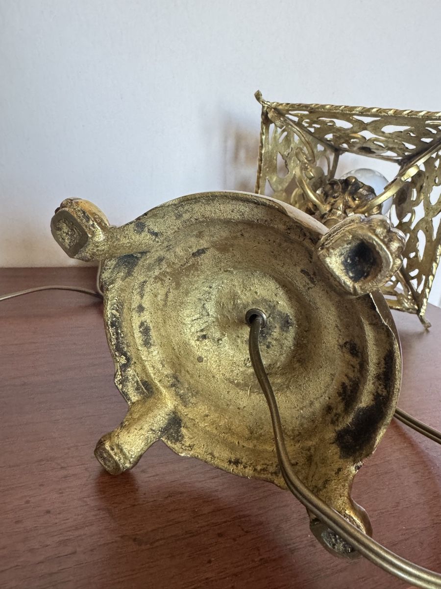 Lampen: Antike Tischlampe aus massivem Messing – Gebraucht aus Balsthal von Narulya 5