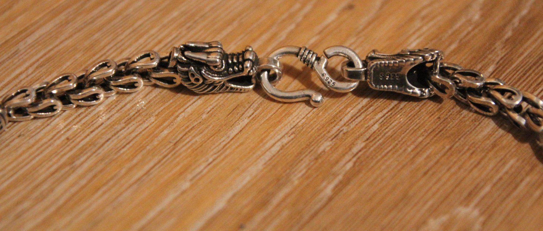 Catenine: Neu: Collier Schmuck Halskette chinesischer Drachen – Nuovo (secondo la descrizione) da Matten b. Interl venduto da EdelsteineInterlaken 3