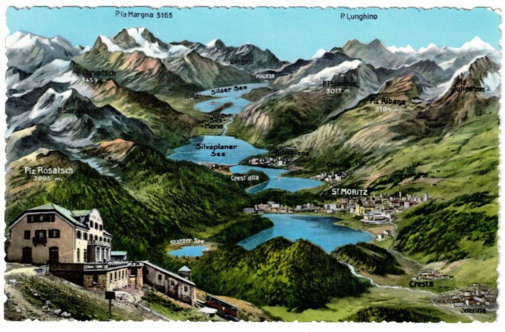 Cartes postales: St. Moritz - Standseilbahn Muottas Muragl – D'occasion à Binningen par Mountainrider