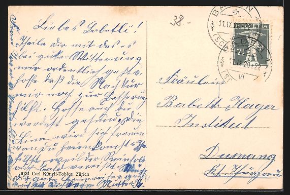 Cartoline postali: AK Ennetbaden, Limmatpartie mit Hotel – Usato da Berlin venduto da bartko-reher 1