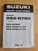Suzuki GSX-R750 Teilekatalog (1986) - Selten! GR75A