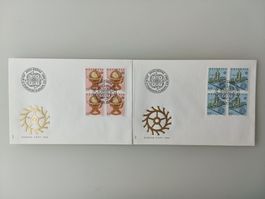 1983 FDC Europamarken Viererblock