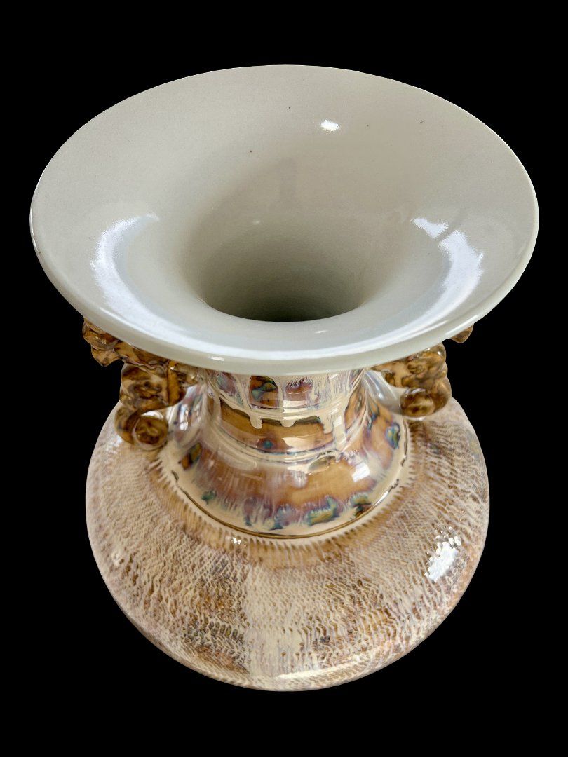 Vasen & Gefässe: Vase décoratif chinois à glaçure rustique 45 cm – Gebraucht aus Sion von numision 2
