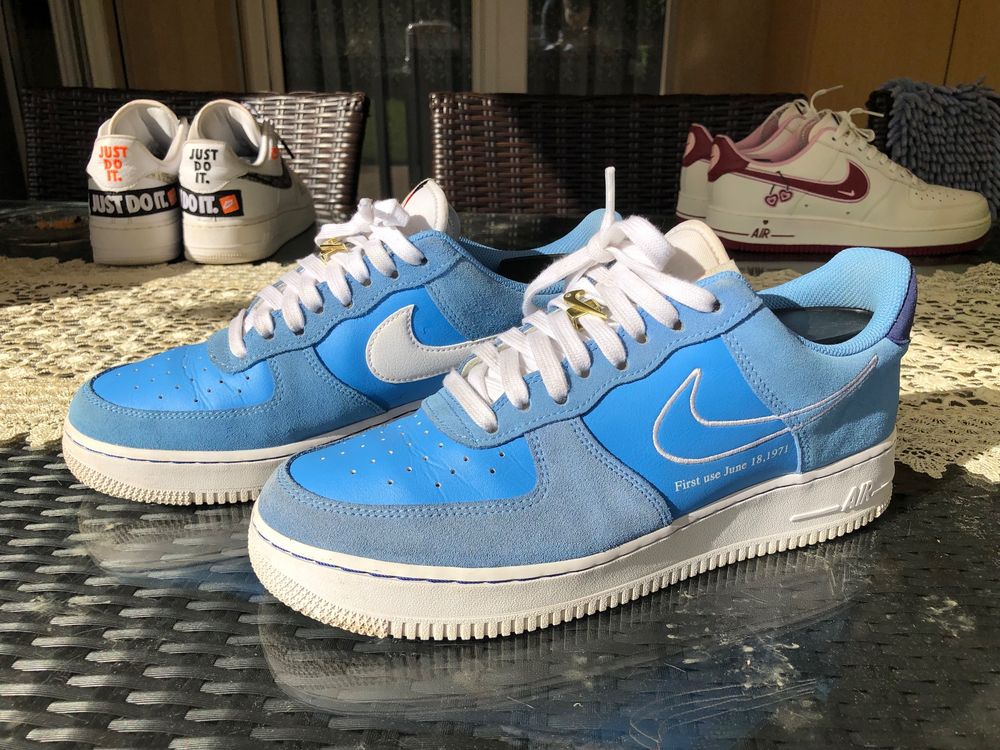 NIKE AIR FORCE 1 HB ÉDITION OF THE SWOSH UNIVERSITY BLUE 43 (Gebraucht ...