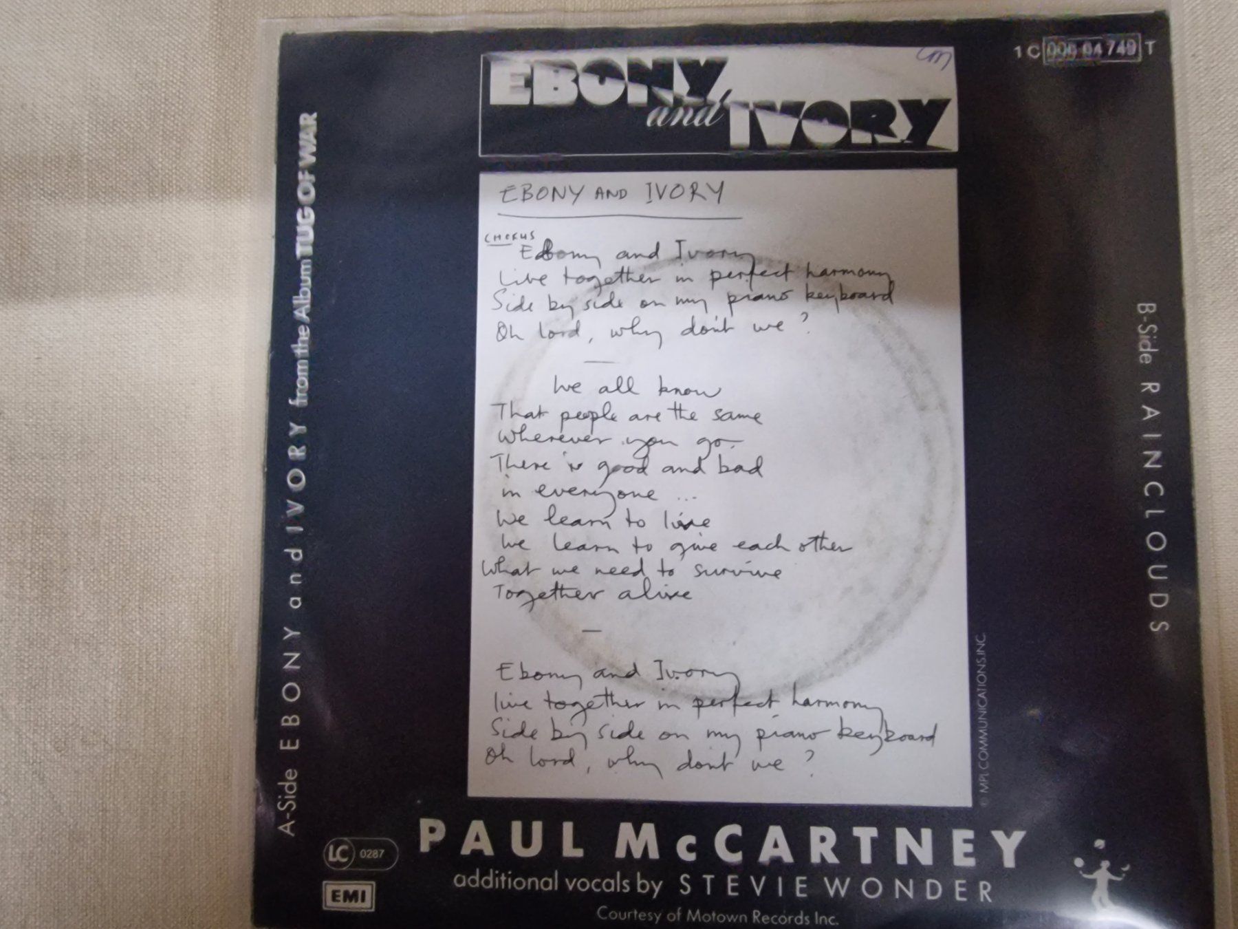 Schallplatten: Paul McCartney LP – Ebony And Ivory – Gebraucht aus Root von atelier22 1
