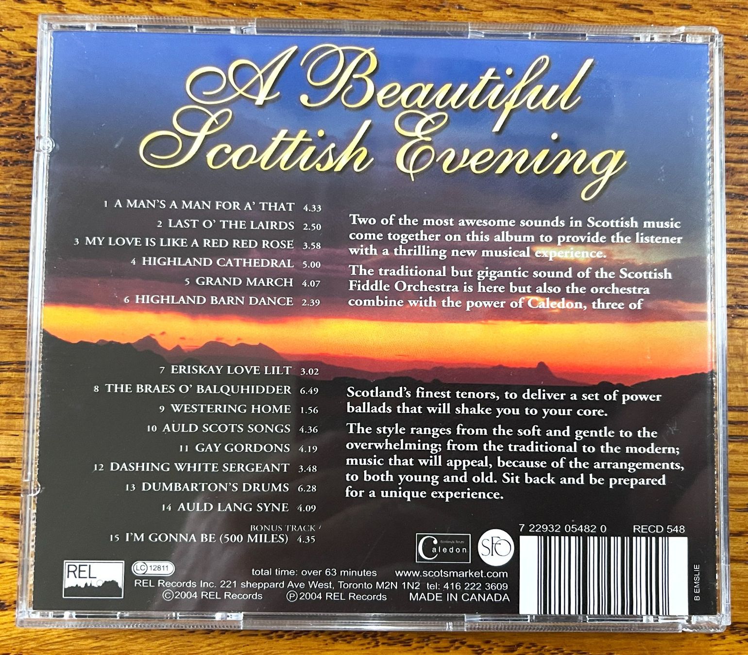 CDs: A Beautiful Scottish Evening CD – Gebraucht aus Oftringen von Vucki 1