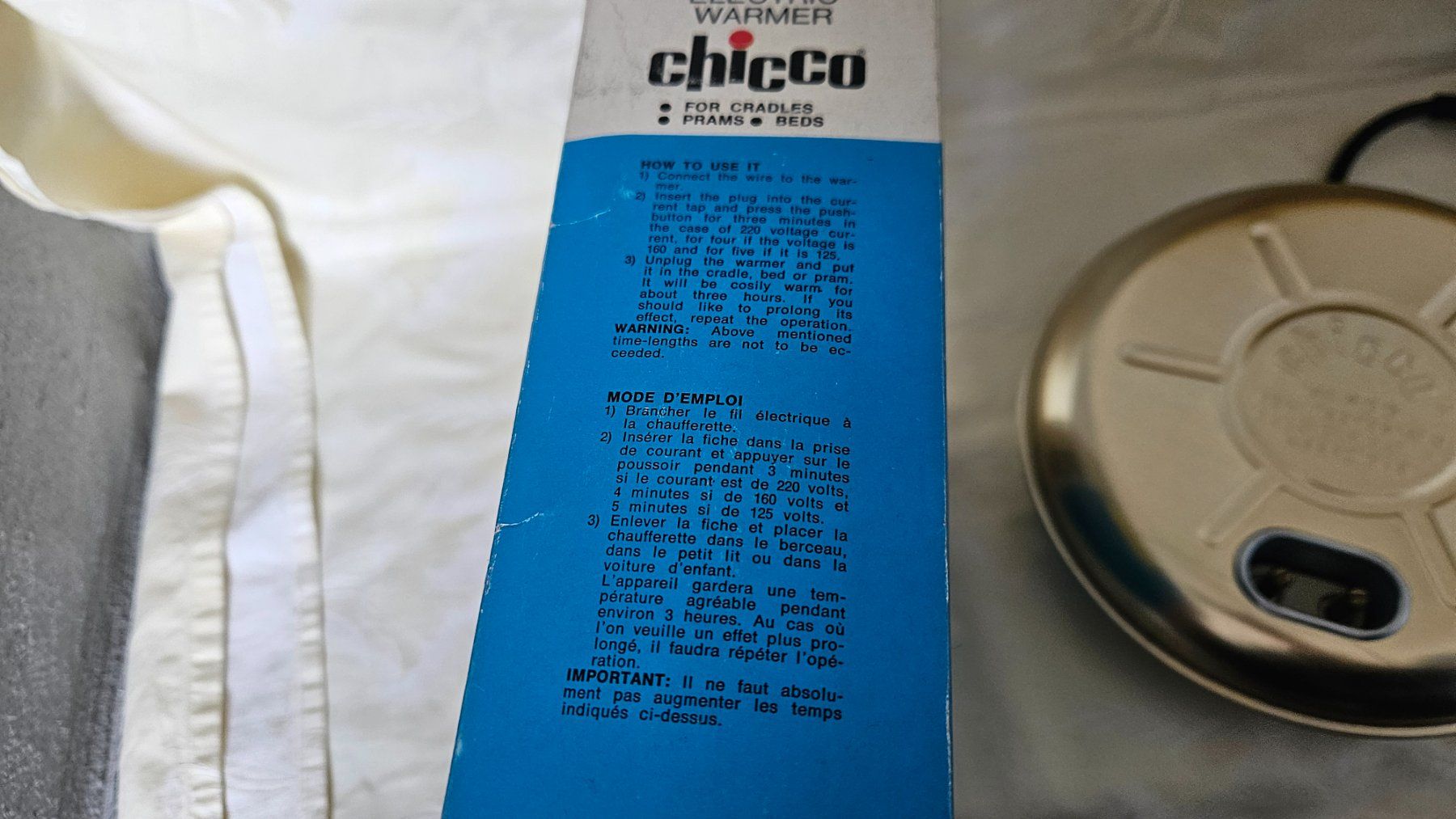 Radiatori: Scaldino elettrico Chicco – Usato da Melano venduto da H-Sara 3