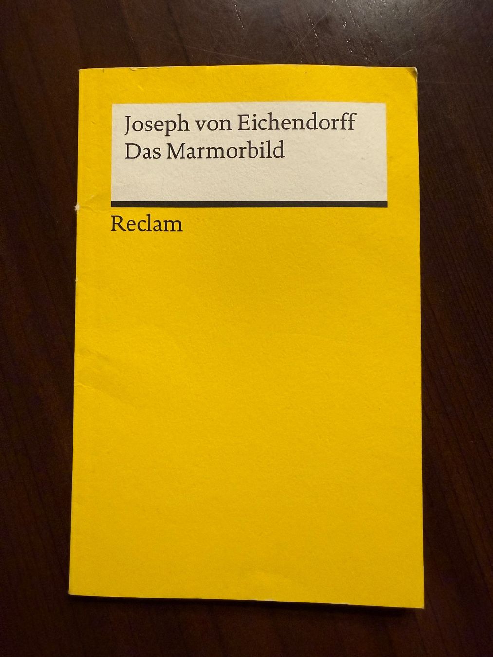 Libri: Buch Das Marmorbild Joseph von Eichendorff gebraucht – Usato da Langenbruck venduto da caro_linej