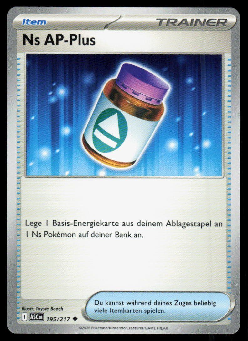 Pokémon Carte collezionabili: Pokemon Ns AP-Plus 195/217 – Usato da Herisau venduto da Pokemon2025