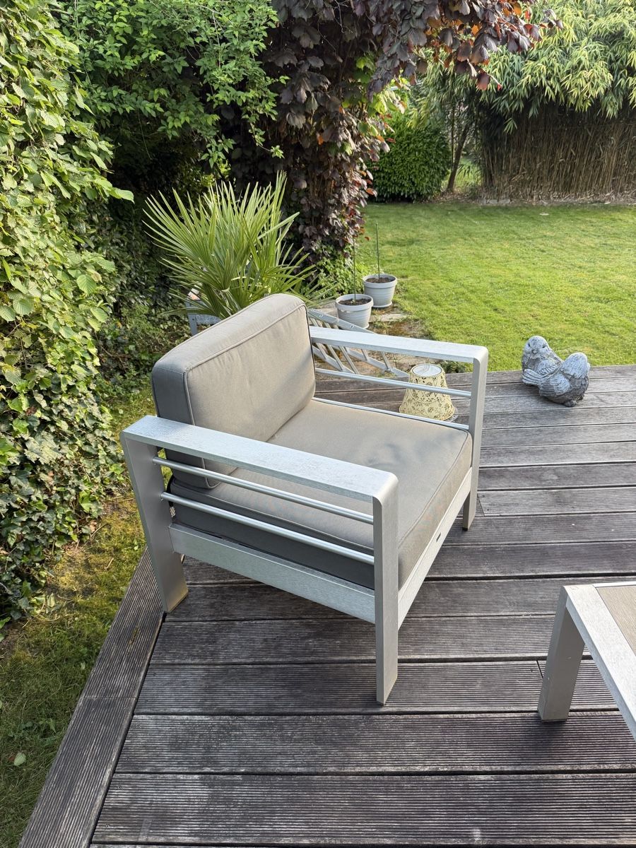 Poltrone: Gartenlounge Set Aluminium/Holzoptik  – Usato da Port venduto da Jenny_baertschi 2