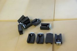 10 Stk. Kunststoffhalterung mit Metallscheibe