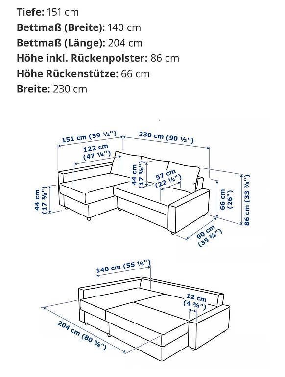 Ikea Sofas: Ikea Eckbettsofa mit Recamiere – Gebraucht aus Engelberg von linderlein 1
