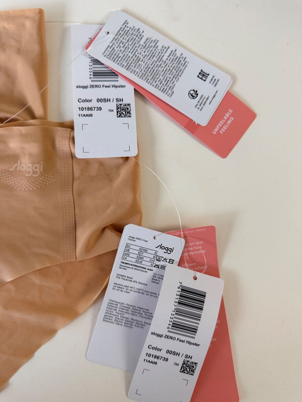 Sloggi Altra biancheria intima: SLOGGI, Hipster ZERO FEEL, Grösse S, 2 Stück in Hellbraun – Nuovo e nell'imballaggio originale da Rudolfstetten venduto da gst_g7xl 1