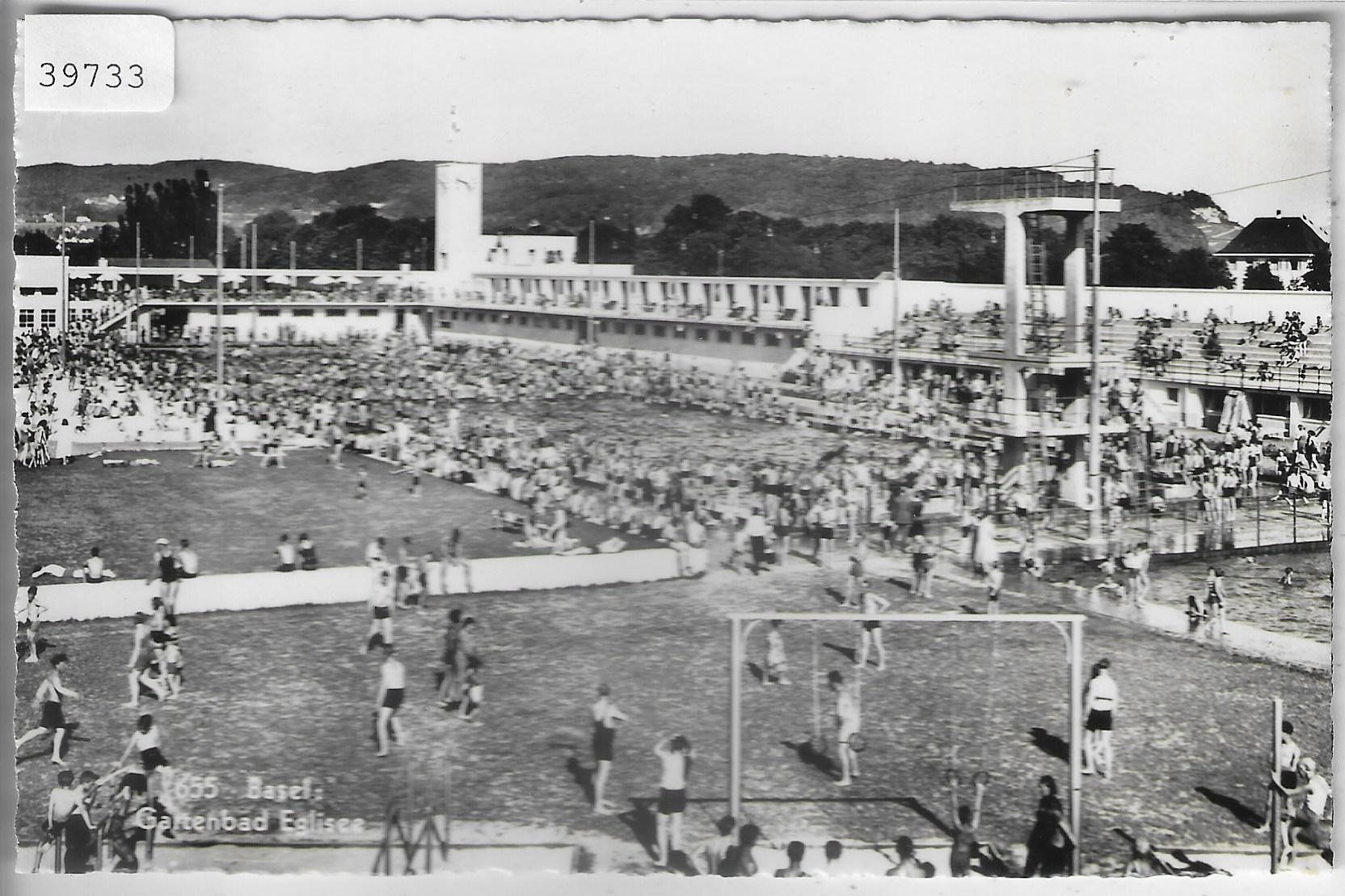Cartoline postali: Basel - Gartenbad Eglise – Difettoso da Ettingen venduto da Kartenplanet