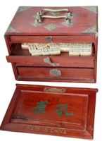Mahjong chinesisches Spiel 19. Jahrhundert
