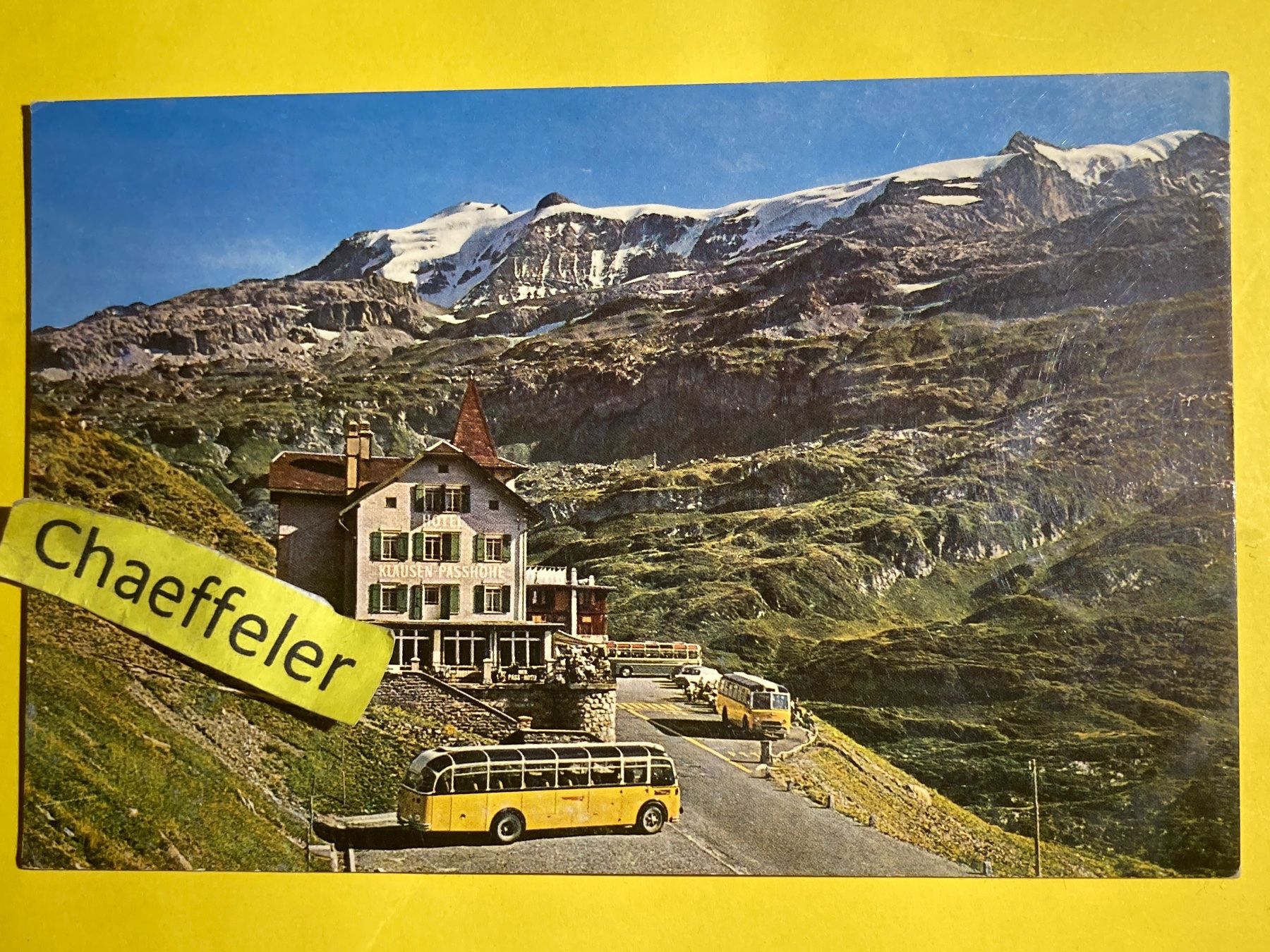 Cartes postales: Hotel Klausenpasshöhe – D'occasion à Zürich par Chaeffeler