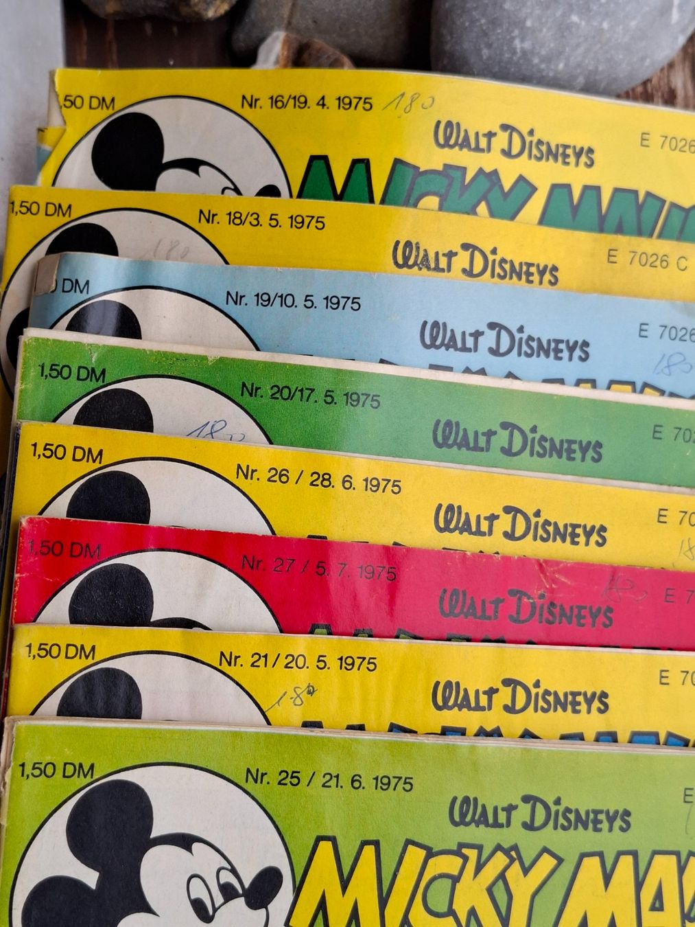 Fumetti: 8 Stück Micky Maus Heft, von 1975 – Difettoso da schwarzenburg venduto da mm07 1