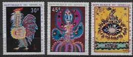 SÉNÉGAL 1970 série Michel Nr. 426/28 **