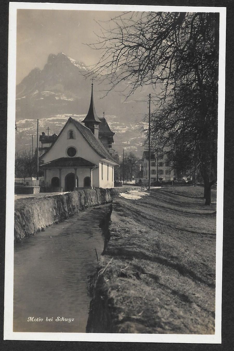 Cartoline postali: Ibach bei Schwyz Teilansicht – Usato da Olten venduto da clotaldi